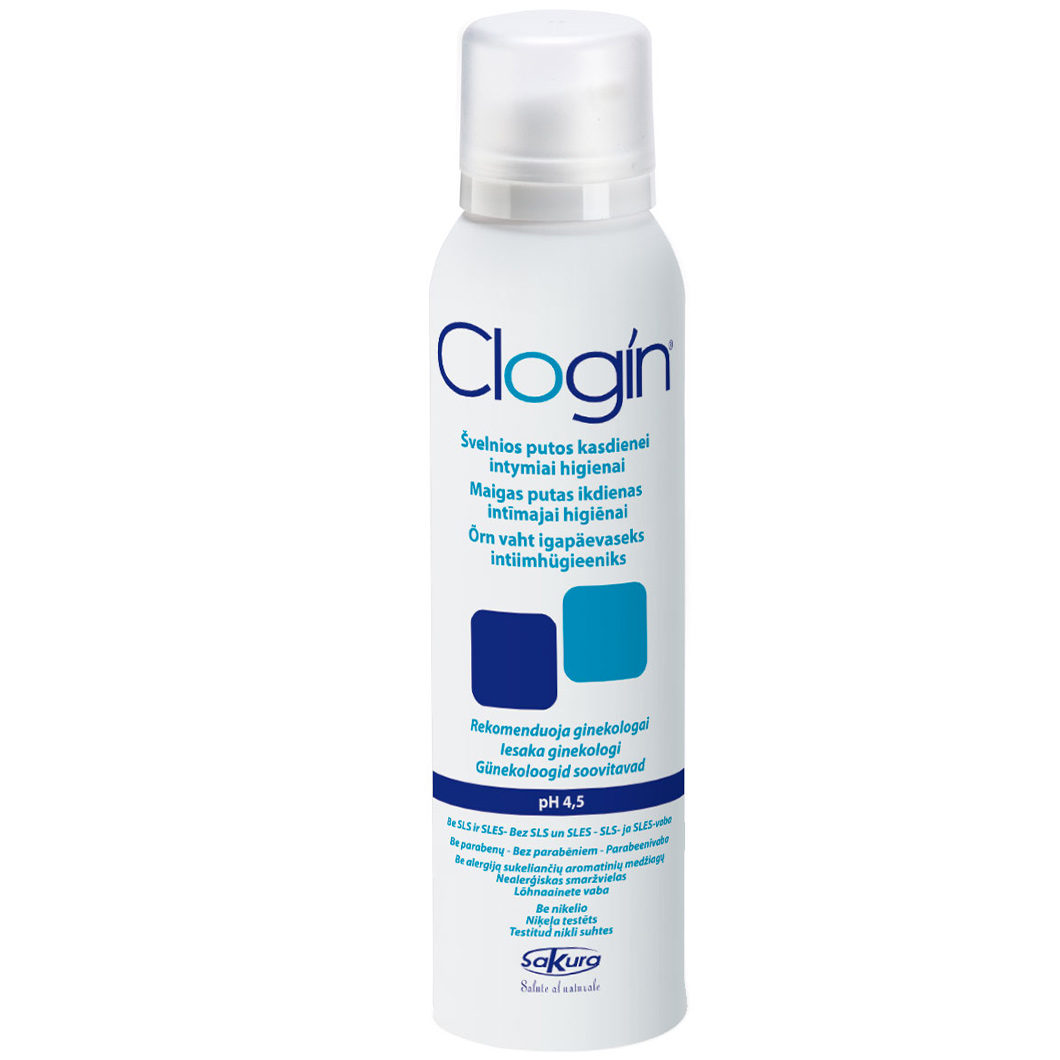 Intīmās higiēnas mazgāšanās putas CLOGIN, 150 ml