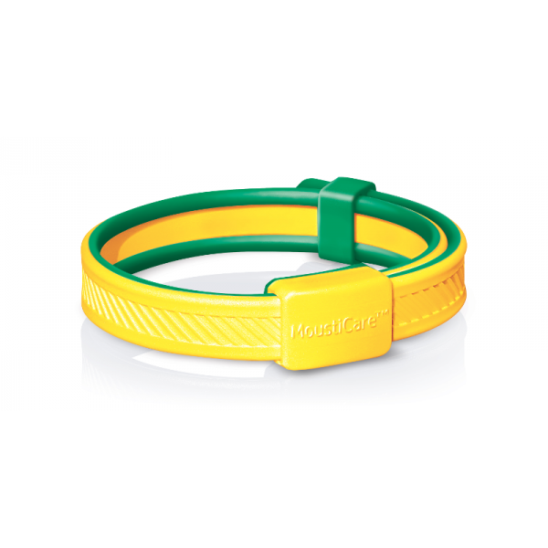 Yellow bracelet against mosquitoes, ticks and other stinging insects MOUSTICARE, 1 pc.